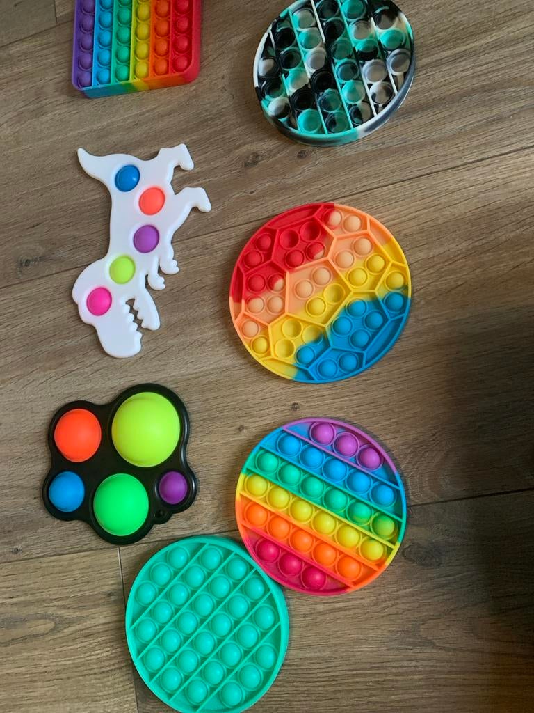 Pop It Fidget Speelgoed Set - Diverse Vormen en Kleuren, Kinderen en Baby's, Speelgoed | Overig, Ophalen, Gebruikt, Jongen of Meisje