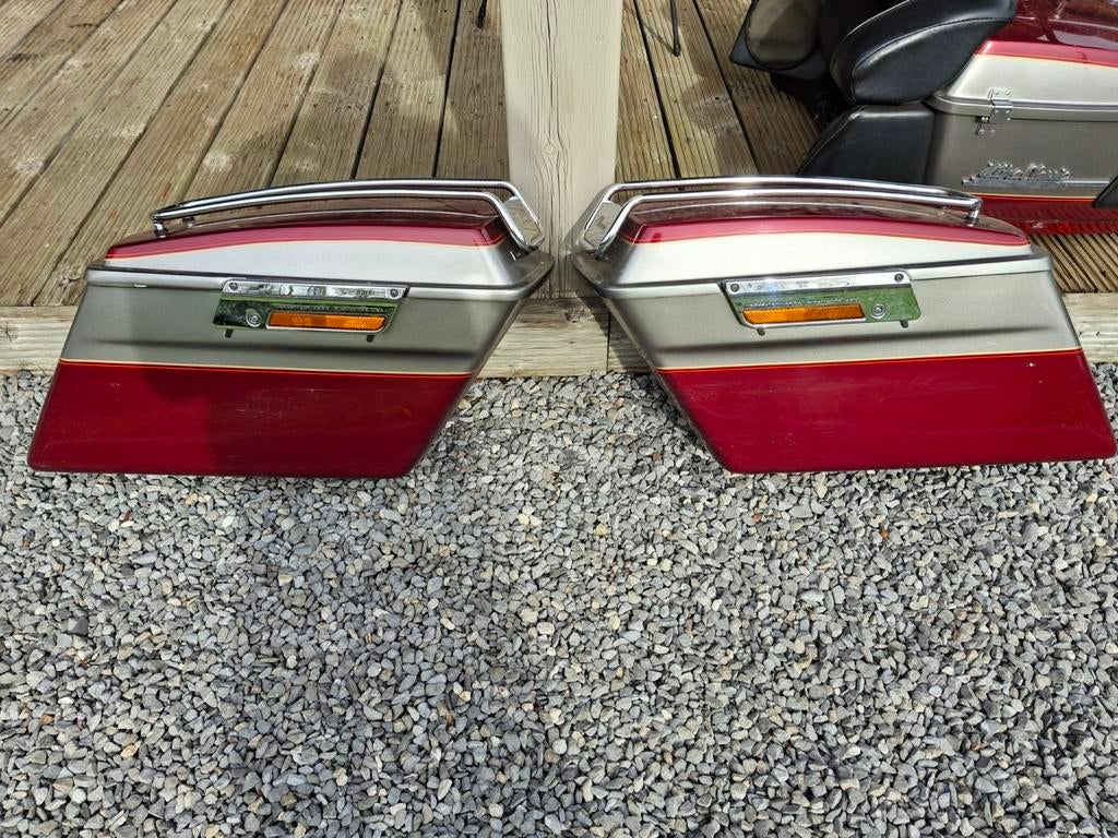 Originele Harley Touring Zijkoffers, Motoren, Accessoires | Koffers en Tassen, Ophalen, Gebruikt