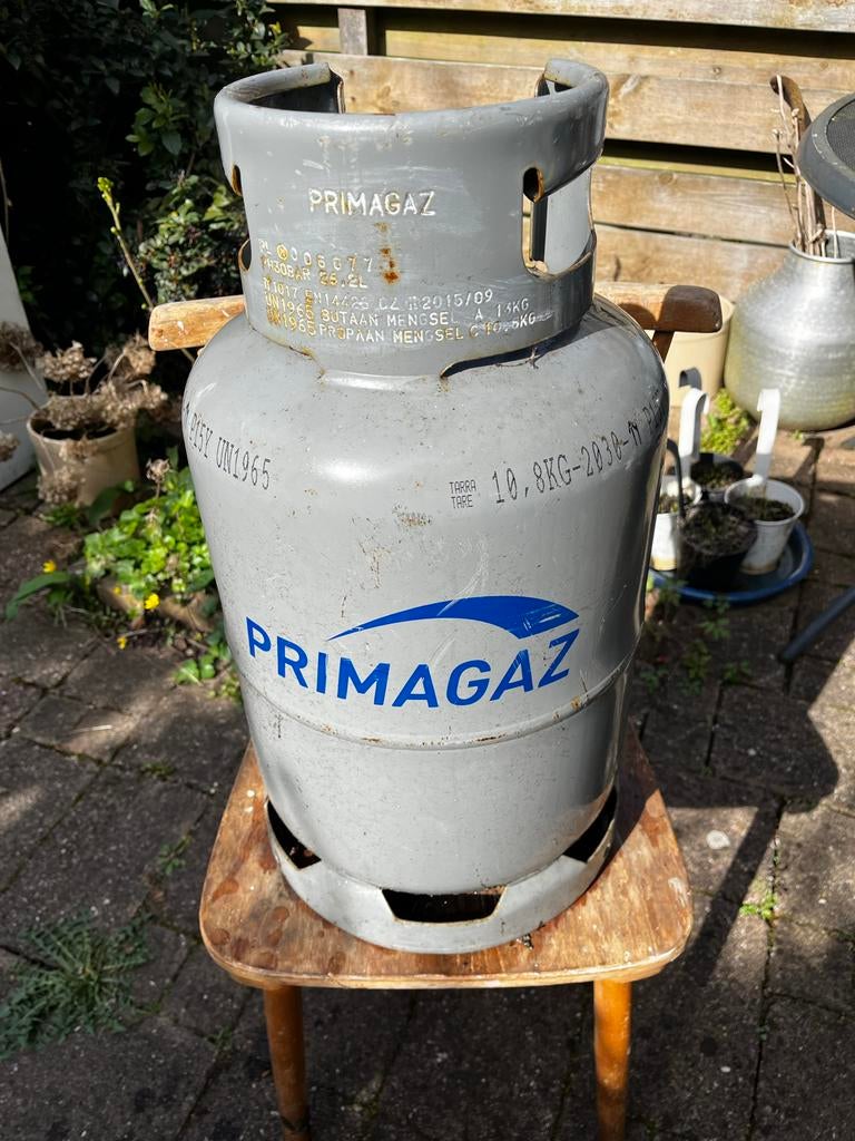 Primagaz gasfles met 7,6 kg butaan/propaan mengsel, Tuin en Terras, Gasbarbecues, Ophalen, Gebruikt