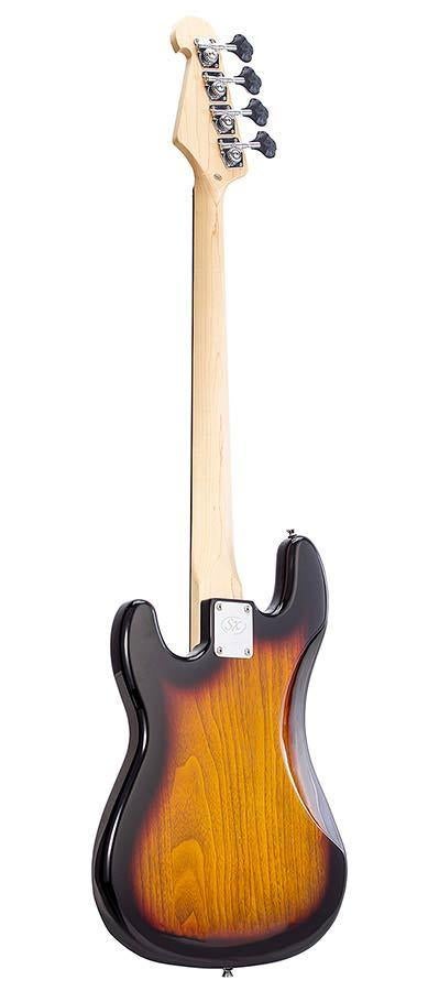 BD23TS SX P-style elektrische basgitaar 3 tone sunburst, ., Nieuw, ., .