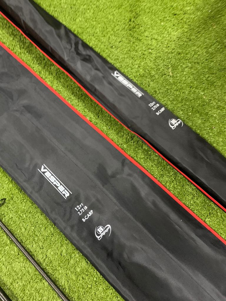 2x nieuwe B-Carp Vesper karperhengels, 3.60m & 2.75 lbs, Watersport en Boten, Ophalen of Verzenden, Nieuw, Werphengel