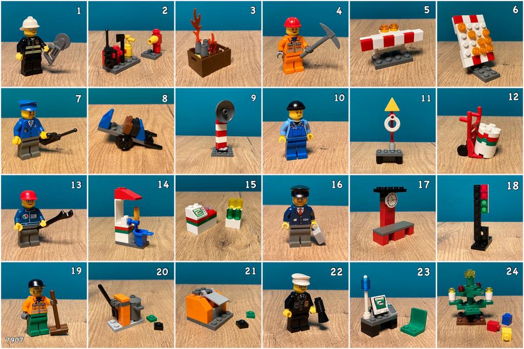 Lego City 7907 Advent Calender 2007, Ophalen, Gebruikt