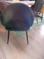 Donkergroene eetkamerstoel, Huis en Inrichting, Ophalen, Modern, Klassiek, Gebruikt, Overige kleuren