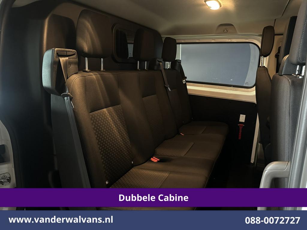 Ford Transit Custom 2.0 TDCI 131pk L2H1 Dubbele Cabine Euro6, Auto's, Voorwielaandrijving, 4 cilinders, 2540 kg, Wit