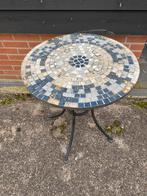 Aangeboden tuintafel mozaïek tegels, Tuin en Terras, Ophalen of Verzenden, Gebruikt, Rond, Metaal