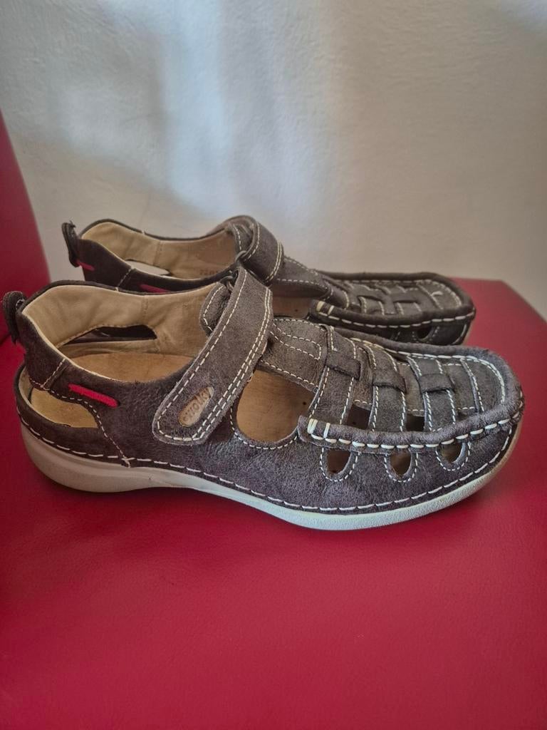 Bruine Wolky dames Rolling Sun sandalen - maat 37 ***Izgs***, Wolky, Bruin, Sandalen of Muiltjes, Ophalen of Verzenden