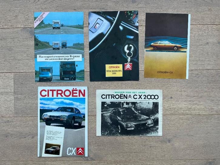 CITROEN CX FOLDERS, Boeken, Auto's | Folders en Tijdschriften, Gelezen, Citroën, Ophalen of Verzenden