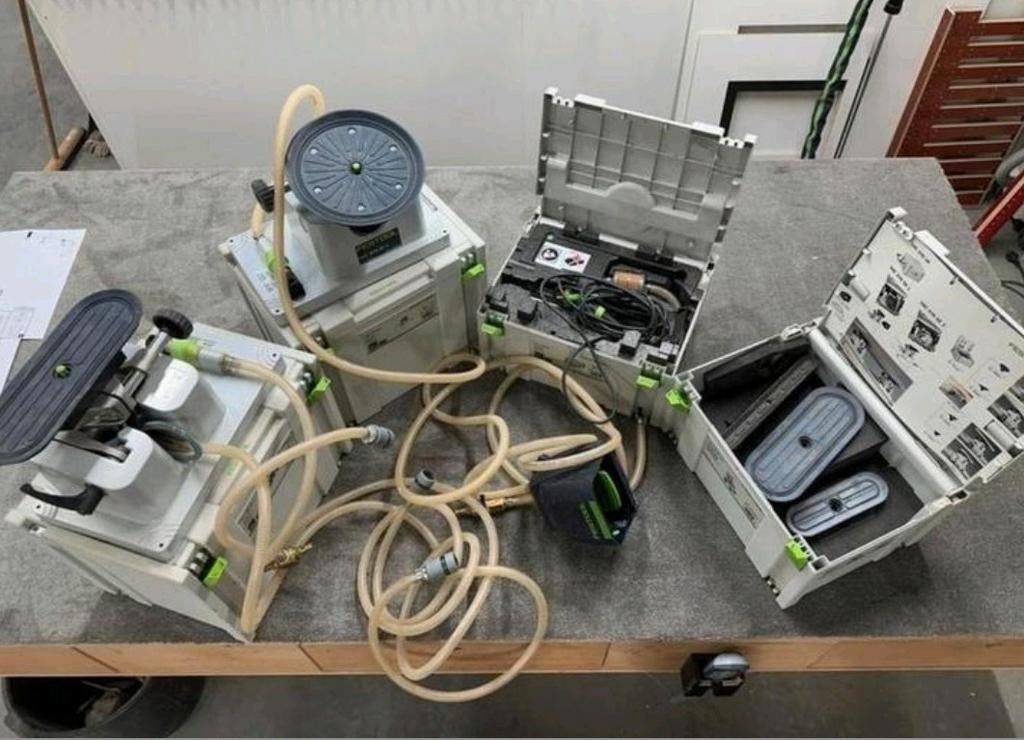 Festool VACSYSVP vacuümpomp‼️zeer complete set‼️BUITENKANS‼️, Ophalen of Verzenden