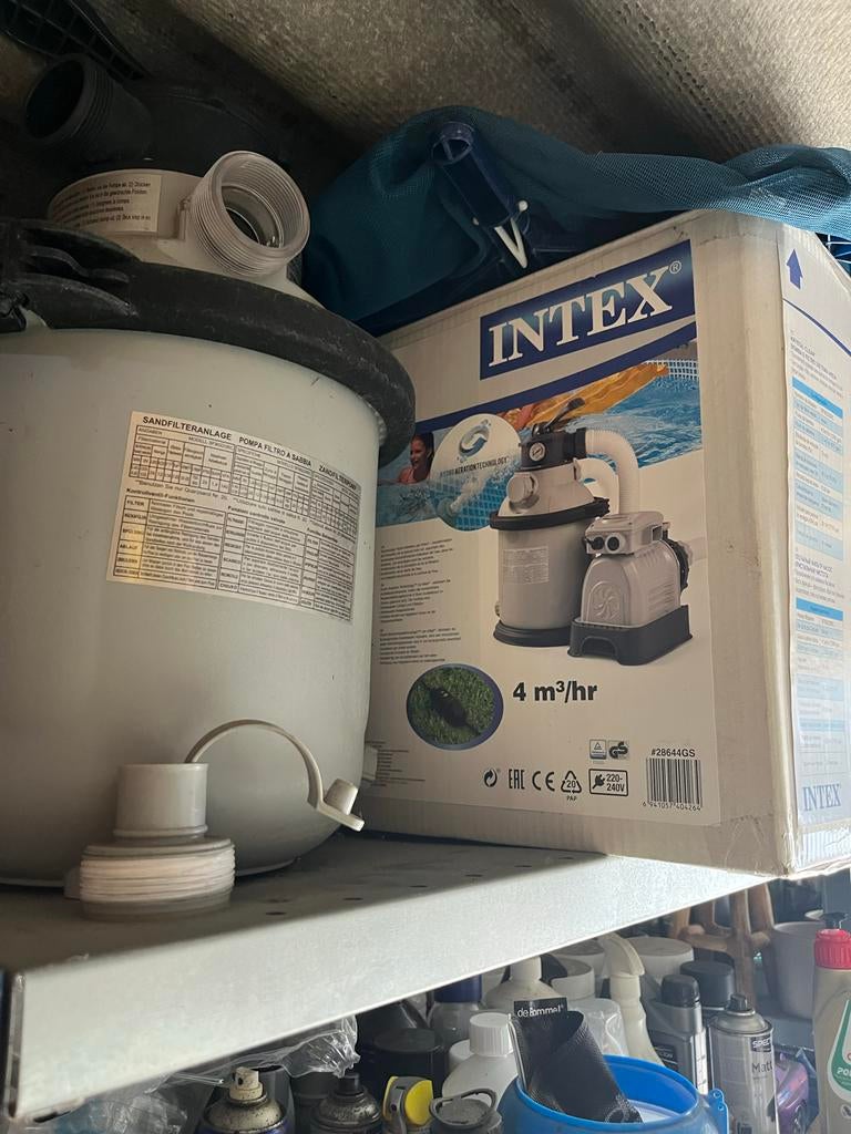 Intex zwembad met zandfilterpomp en accessoires, Tuin en Terras, Ophalen, Gebruikt, 200 tot 300 cm, 80 tot 120 cm