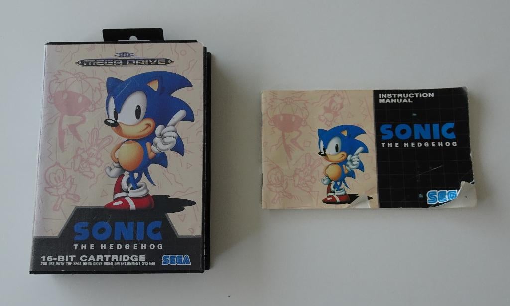 Leeg Doosje en Handleiding voor Sonic The Hedgehog, Spelcomputers en Games, Games | Sega, 1 speler, Zo goed als nieuw, Vanaf 3 jaar