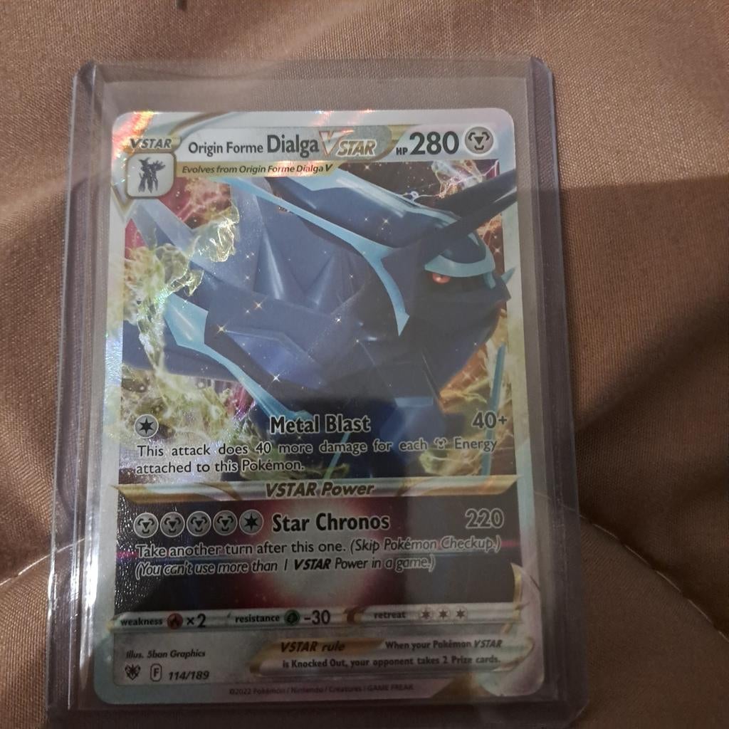 Pokémon Origin Forme Dialga VSTAR kaart, Ophalen of Verzenden