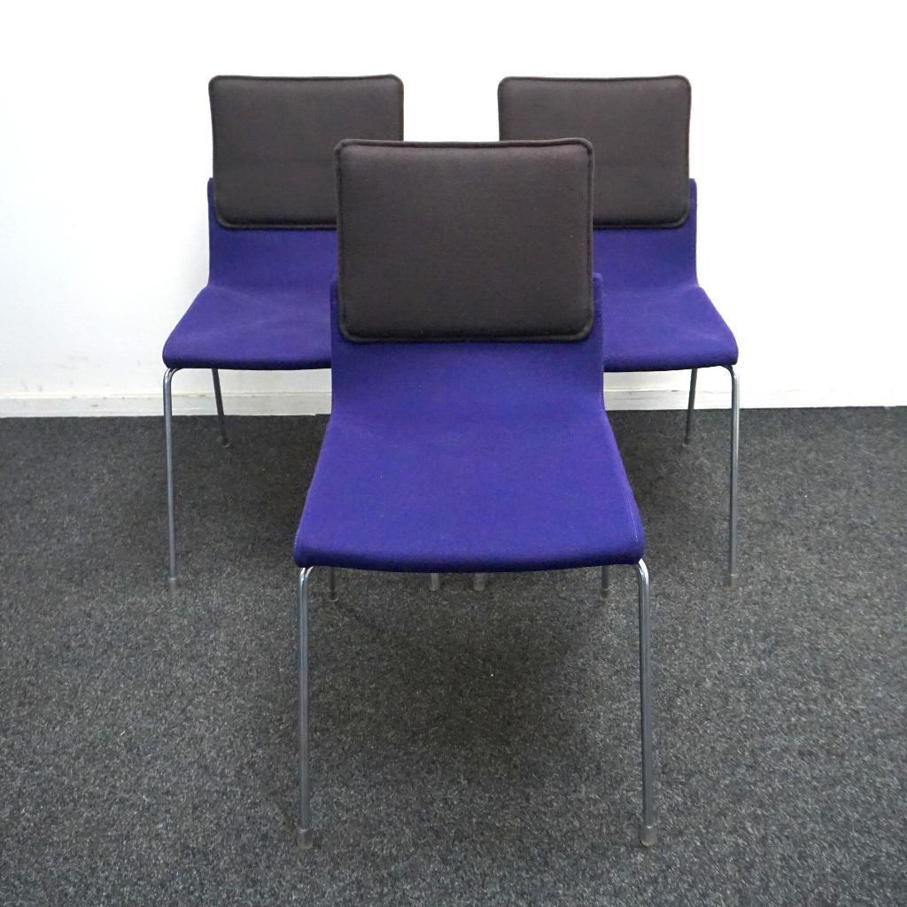 Gispen Triennial Design Stoelen | Zwart / Donkerpaars, Gebruikt, Overige kleuren, -, Ophalen of Verzenden