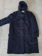 Klassieke wollen houtje touwtje jas / mantel, Kleding | Dames, Jassen | Winter, Blauw, Maat 42/44 (L), Ophalen of Verzenden, Leidse