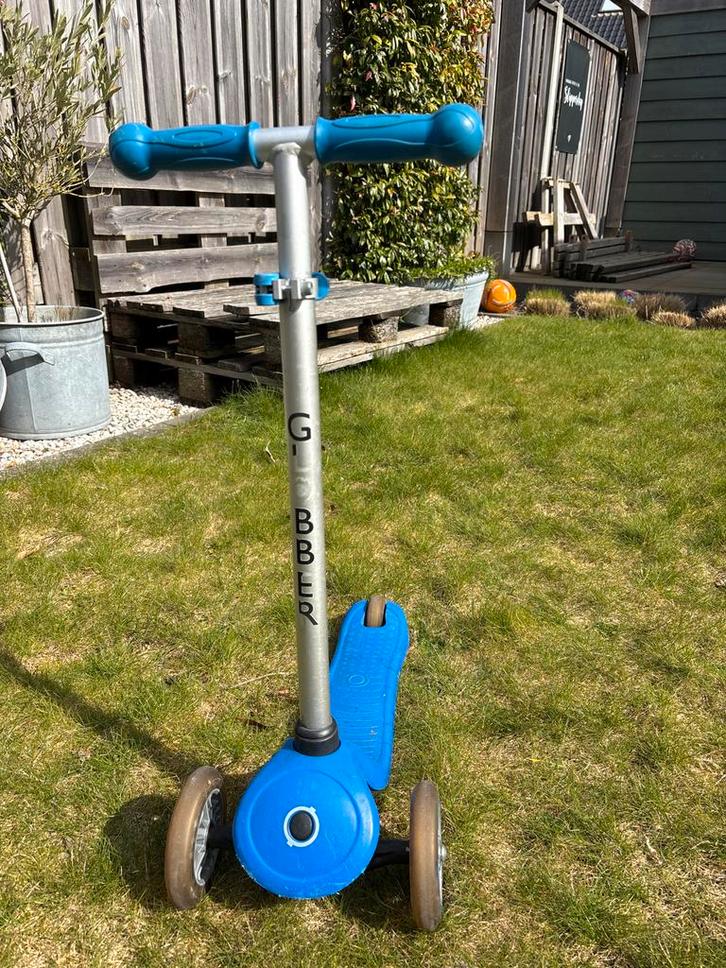 Globber step met 3 wielen - Blauw, Fietsen en Brommers, Steps, Gebruikt, Gewone step, Ophalen