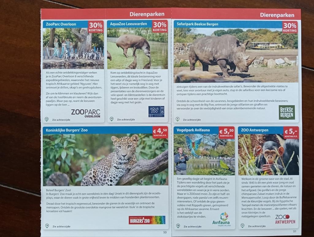 Dierenparken, Tickets en Kaartjes