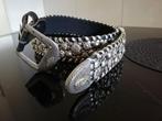 Stoere riem met veel studs, 80 tot 90 cm, 3 tot 5 cm, Zwart, Ophalen of Verzenden