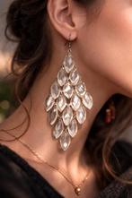 Elegante statement oorbellen met facetgeslepen kralen, Sieraden, Tassen en Uiterlijk, Oorbellen, Overige materialen, Overige kleuren