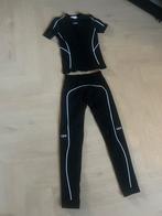 off-white co ord set legging tshirt maat S, Ophalen of Verzenden, Zo goed als nieuw, Wit, Legging