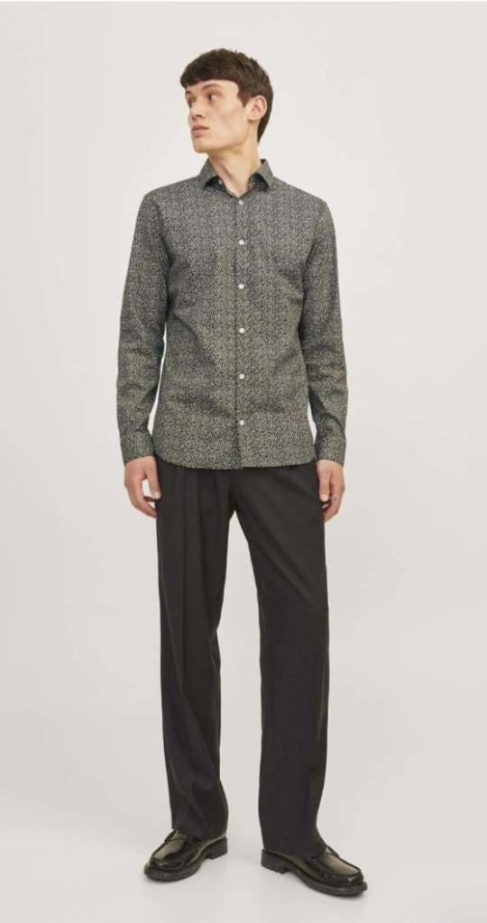 Overhemd van Jack&Jones maat L, Blauw, Jack&Jones, Ophalen of Verzenden, Zo goed als nieuw