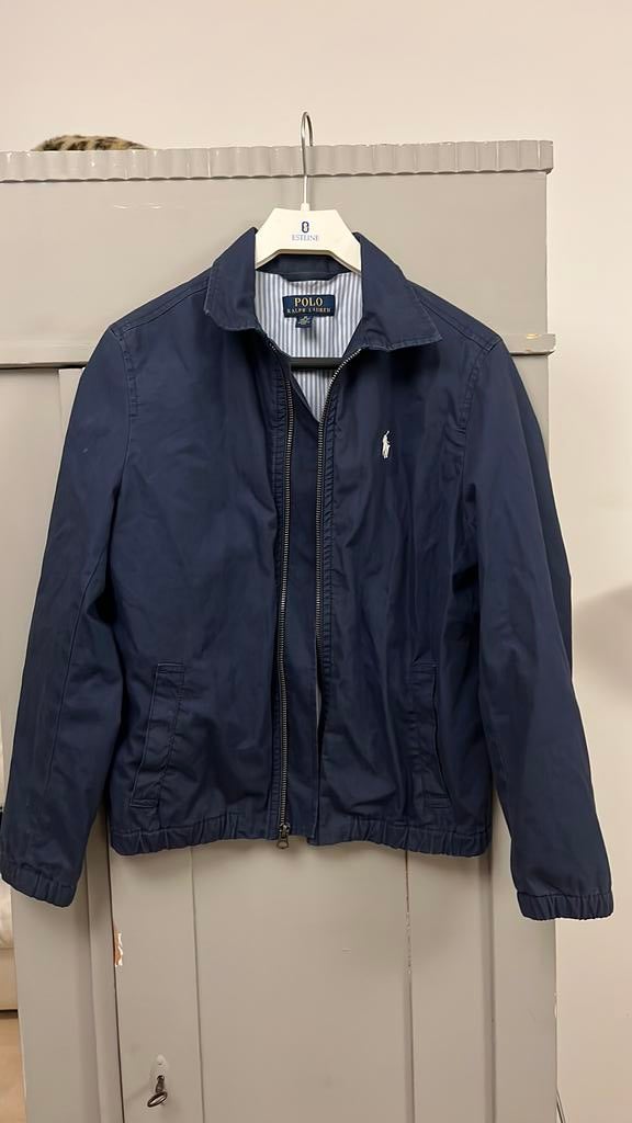 Zomerjas Ralph Lauren donkerblauw 10-12jr, Kinderen en Baby's, Ophalen of Verzenden, Zo goed als nieuw, Jongen, Jas