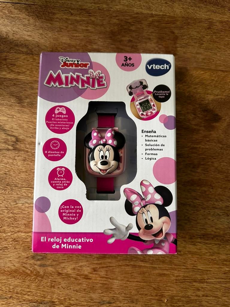 VTech Disney Junior Minnie Interactieve Speelhorloge, Ophalen of Verzenden, Nieuw, Roze, Jongen of Meisje