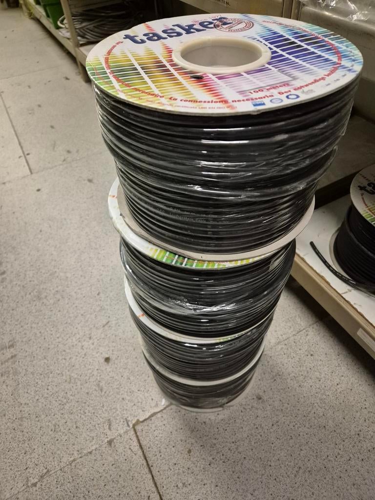 Tasker speakerkabel C275N Zwart - 4x 100m rollen, Ophalen of Verzenden, Nieuw, 10 meter of meer, Luidsprekerkabel