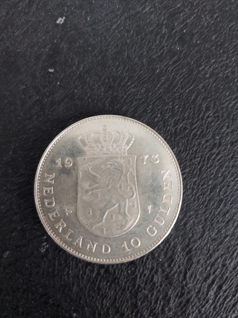 Zilveren 10 Gulden Munt Juliana 1973, Postzegels en Munten, Munten | Nederland, Koningin Juliana, Zilver, Ophalen of Verzenden