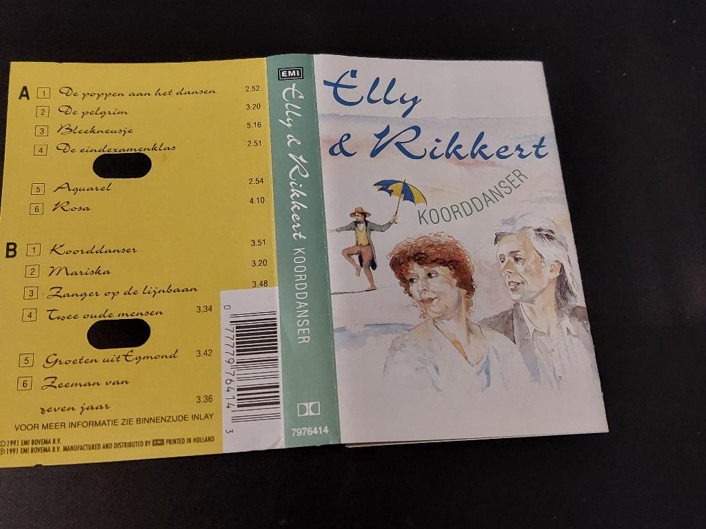 ELLY & RIKKERT - KOORDDANSER (MC), 1 bandje, Ophalen of Verzenden, Zo goed als nieuw, Origineel