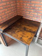 Compacte eettafel met 2 opklapbare delen - Ideaal voor klein, Huis en Inrichting, Tafels | Eettafels, Ophalen, Gebruikt, 50 tot 100 cm