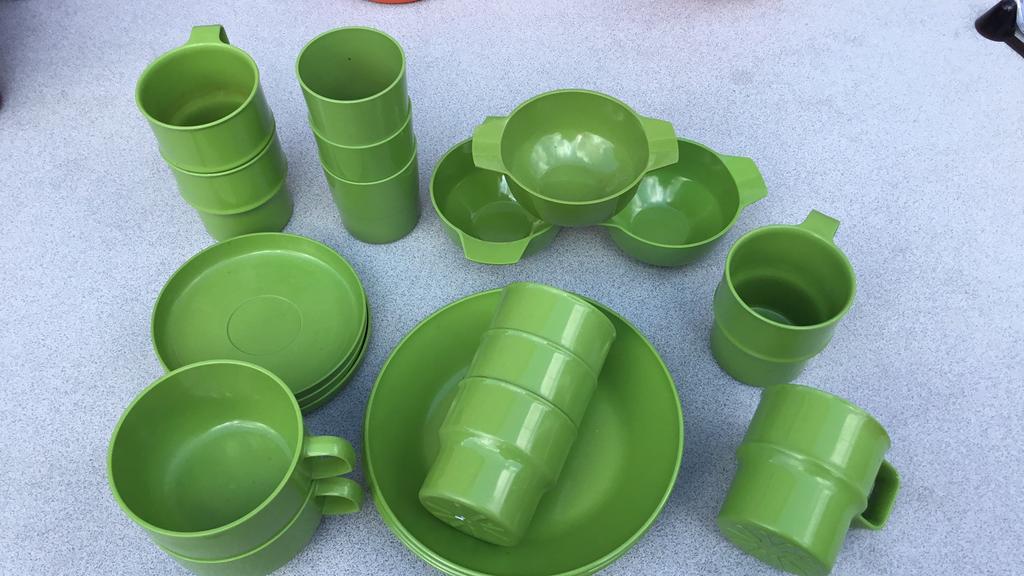 Vintage  Camping Servies - Mepal, Caravans en Kamperen, Kampeeraccessoires, Ophalen, Gebruikt