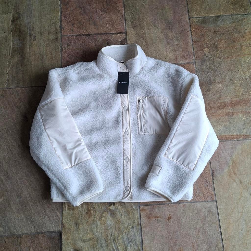 Teddy Jacket - Fabletics - Maat L, Wit, Maat 42/44 (L), Nieuw, Fabletics