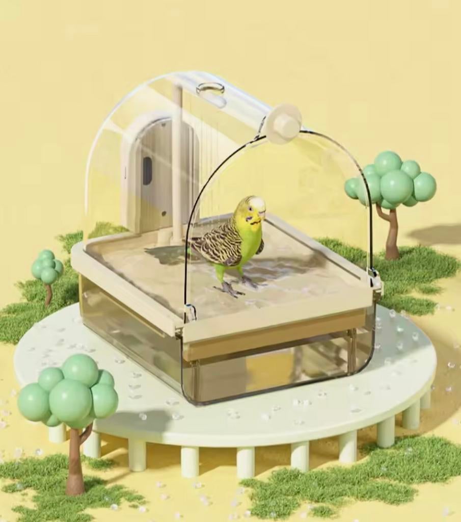 Douche badderbad voor parkietjes/vogeltjes, Dieren en Toebehoren, Ophalen of Verzenden, Nieuw, Zand en Verzorging