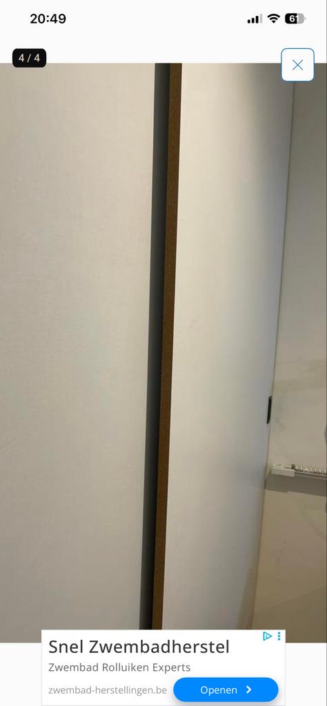 Moderne schuifdeurkast op maat, Huis en Inrichting, Kasten | Kledingkasten, Ophalen, 200 cm of meer, 150 tot 200 cm, Zo goed als nieuw