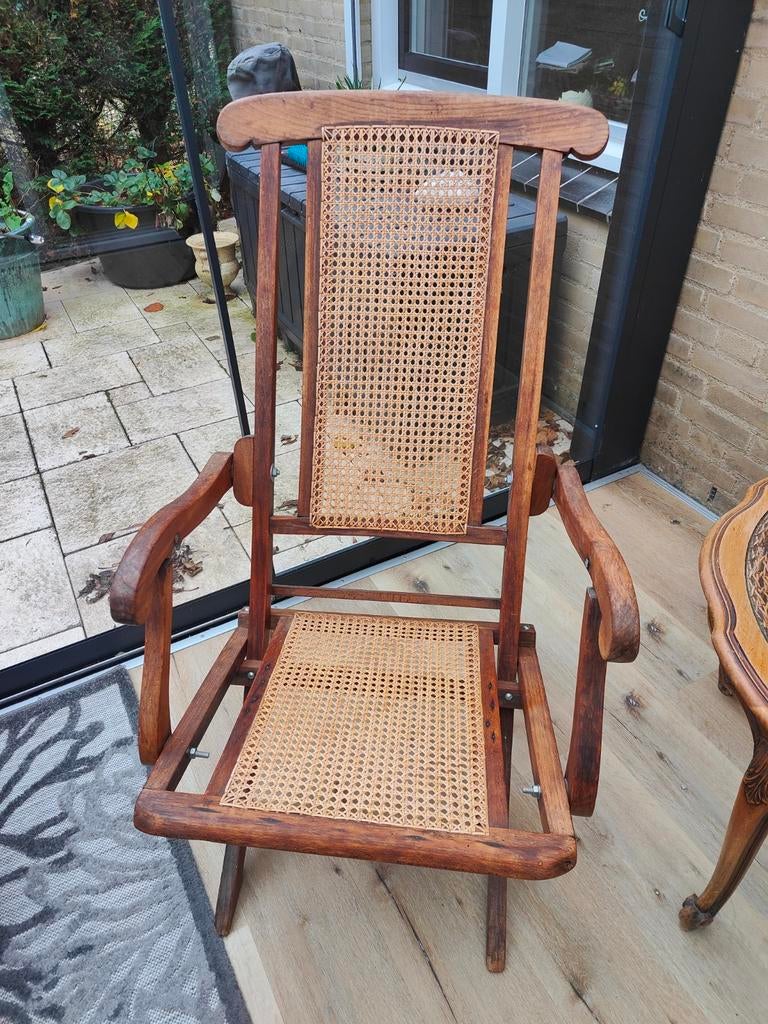 Antieke klapstoel, Ophalen of Verzenden