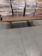 Prachtige tuin-salon-lounge tafel teak 187 x 57 cm, Ophalen of Verzenden, Zo goed als nieuw, Rechthoekig, Teakhout