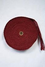 1 rol a 15mtr. juteband rood 15mx3cm, Ophalen of Verzenden, Nieuw, Materiaal