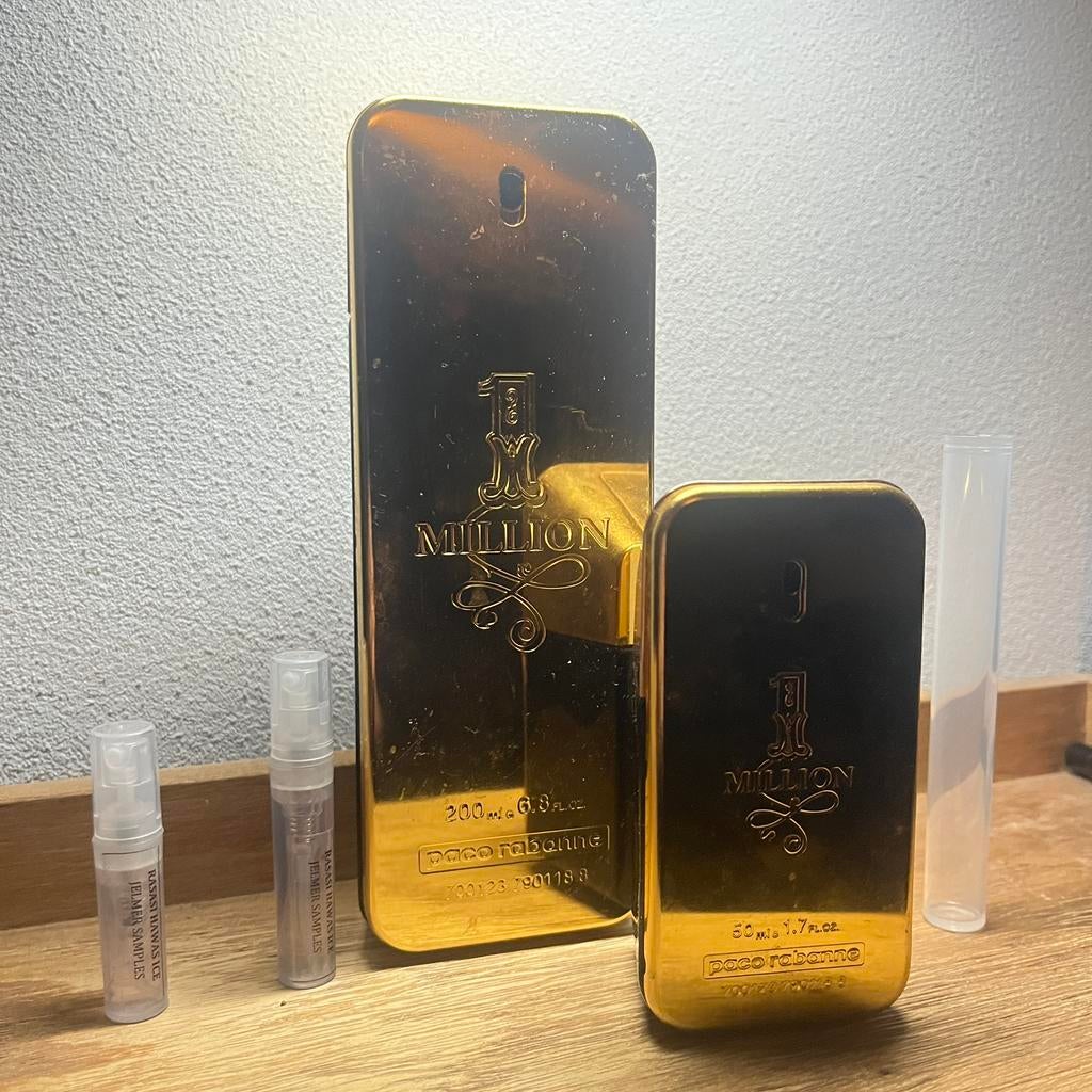 Paco Rabanne - One Million EDT sample | 1 tot 10ML, Ophalen of Verzenden, Zo goed als nieuw