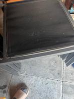 Zwarte tuinstoelen, stapelbaar, Ophalen of Verzenden, Gebruikt, Metaal, Stapelbaar