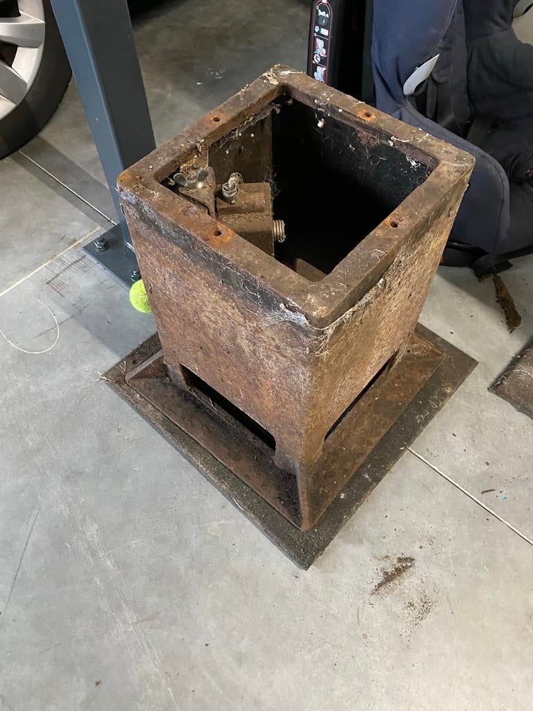 Verkeerszuil voet - robuuste metalen basis, Ophalen of Verzenden, Gebruikt