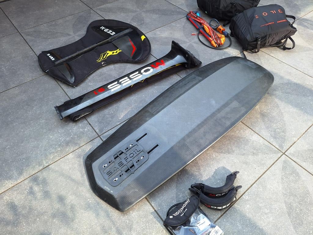Moses/Sabfoil kitefoil set met appletree board., Watersport en Boten, Kitesurfen, Foil, Ophalen, Gebruikt, Overige typen