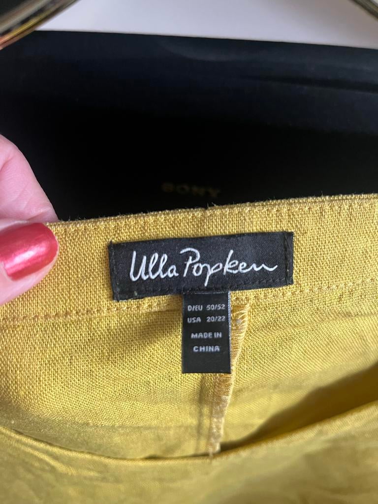 Ulla Popken linnen Blouse/Tuniek, Maat4XL, Ophalen of Verzenden, Zo goed als nieuw, Geel, Blouse of Tuniek