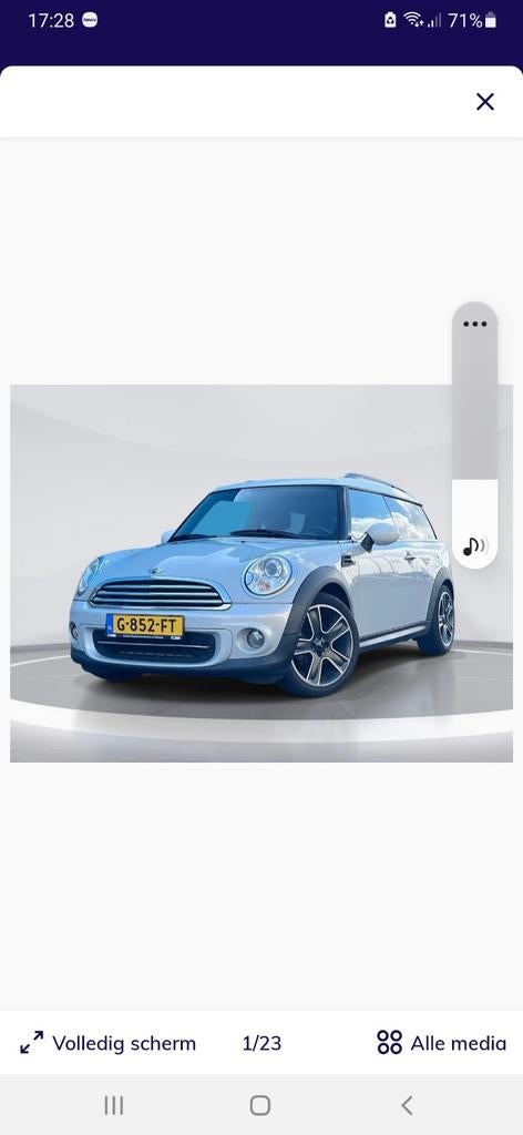 Mini Clubman 1.6 Cooper 2011, Auto's, Euro 2, Achterwielaandrijving, 40 €/maand, 4 cilinders