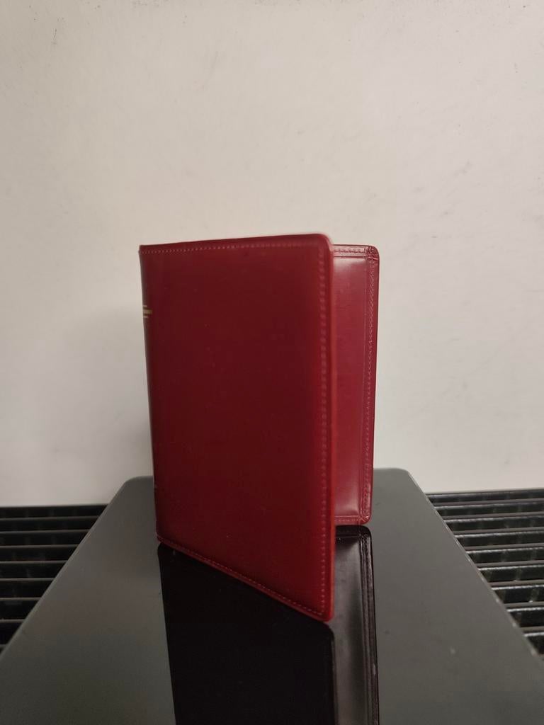 Succes vintage gravelrode leren agendaomslag mini, 11x8 cm, Diversen, Agenda's, Ophalen of Verzenden, Zo goed als nieuw