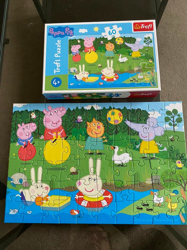 Peppa Pig Trefl puzzel 60 stukjes peppa big, Kinderen en Baby's, Speelgoed | Kinderpuzzels, Ophalen of Verzenden, Meer dan 50 stukjes