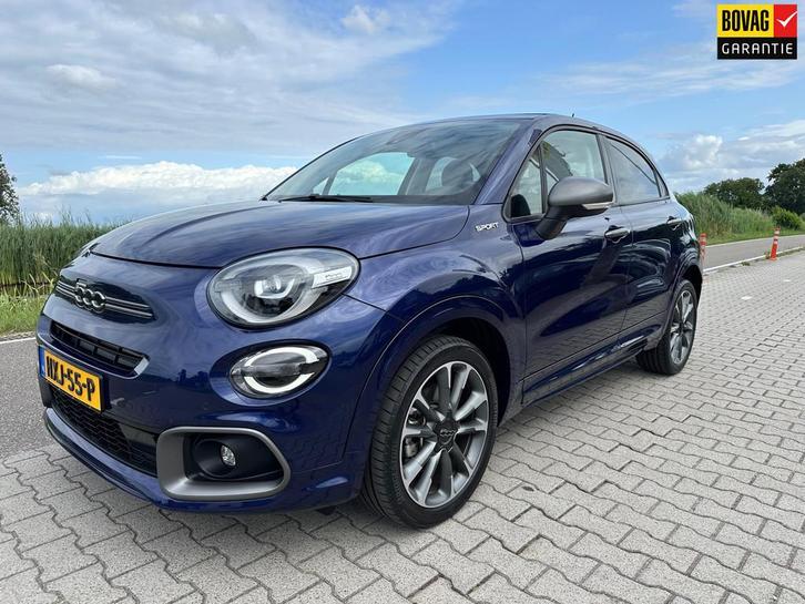 Fiat 500 X 1.5 Hybrid Sport Cabrio, Half Leder, Carplay, Cam, Auto's, Fiat, Bedrijf, Te koop, 500X, ABS, Achteruitrijcamera, Adaptive Cruise Control