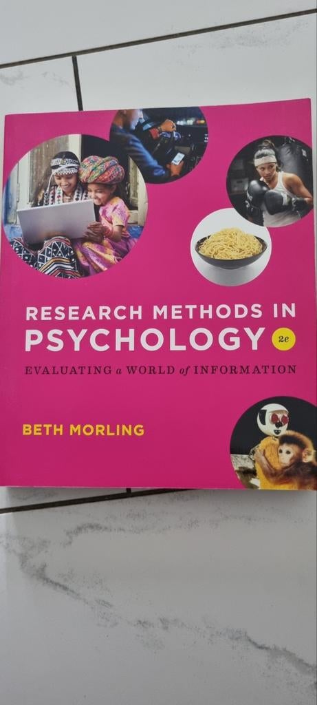 Research Methods in Psychology 2e - Beth Morling, Ophalen of Verzenden