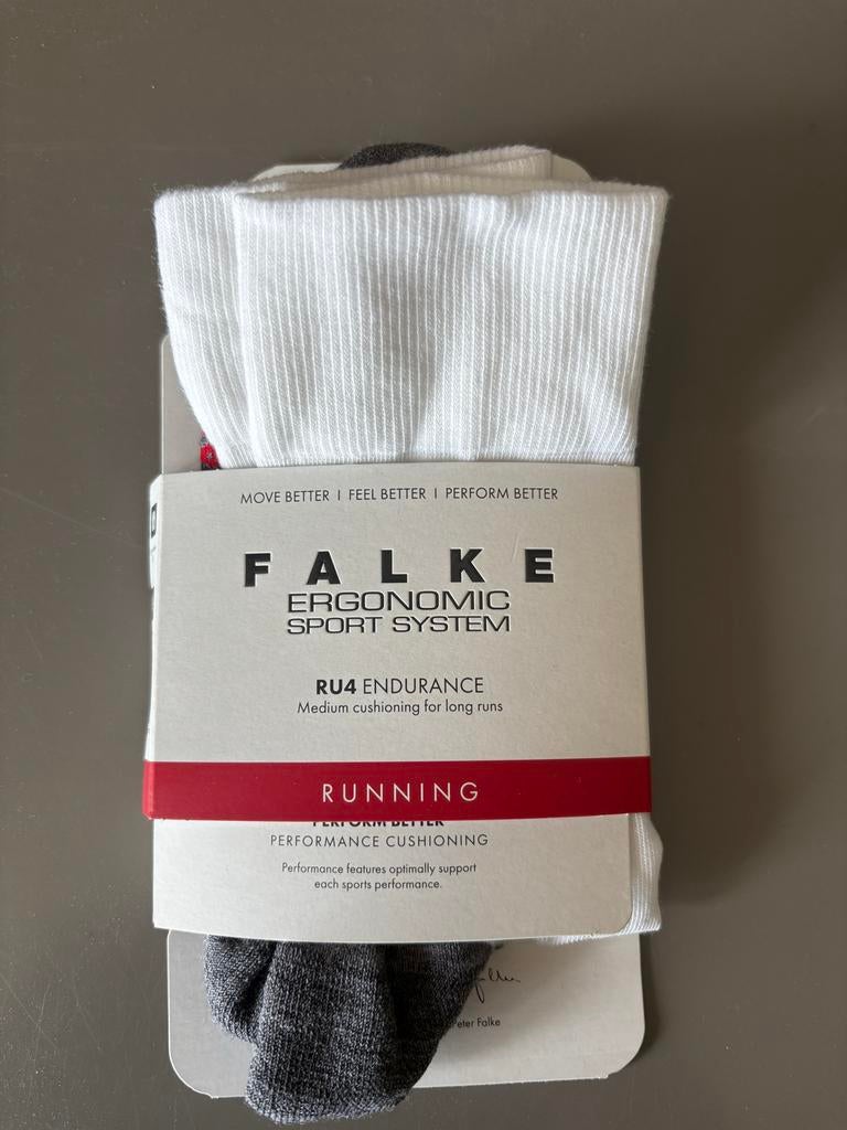 Falke RU4 Endurance hardloopsokken - Nieuw, Sokken en Kniesokken, Wit, Maat 35 t/m 38, Nieuw
