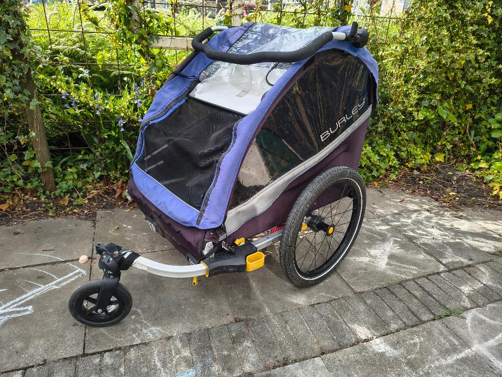 Burley fietskar, Ophalen, Gebruikt, Opvouwbaar, Burley