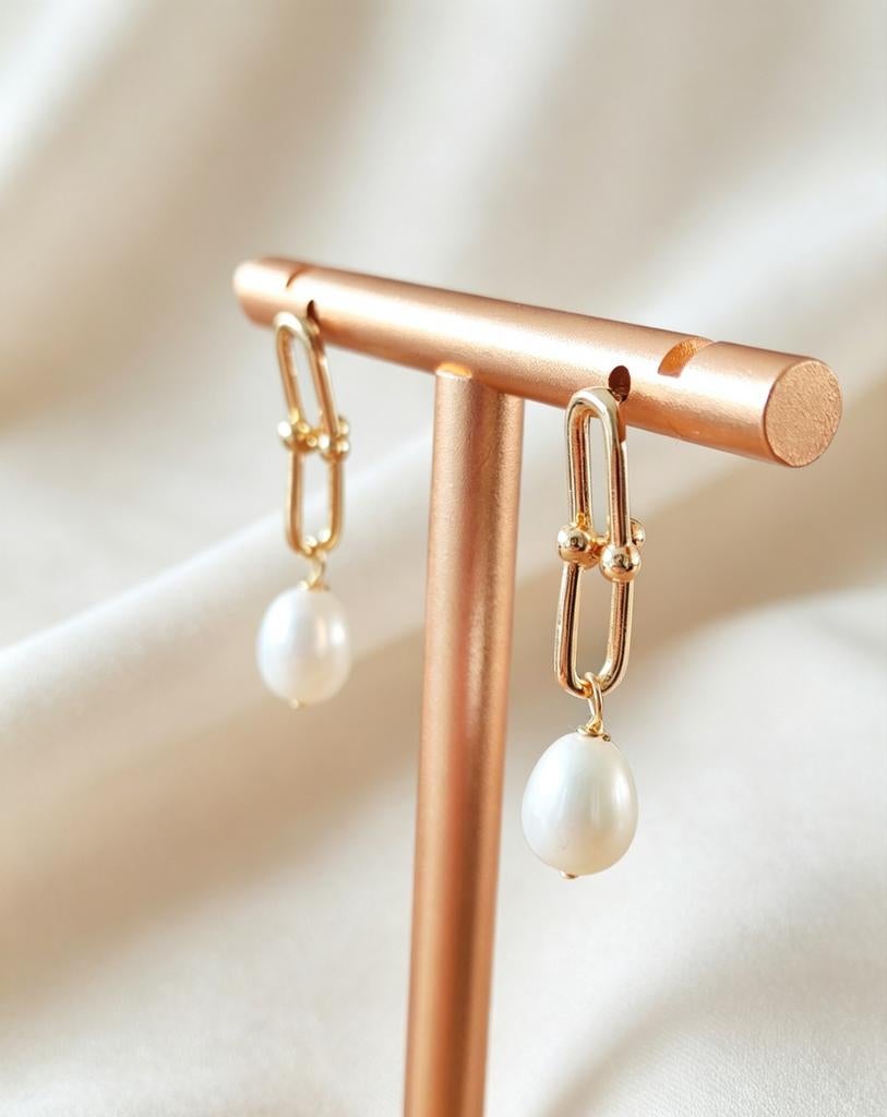 Handgemaakte oorbellen, Sieraden, Tassen en Uiterlijk, Oorbellen, Ophalen of Verzenden, Nieuw, Geel, Zilver