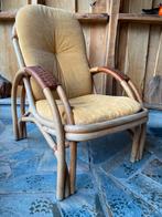 Vintage Rotan stoel met kussens, Huis en Inrichting, Ophalen, Zo goed als nieuw, 50 tot 75 cm